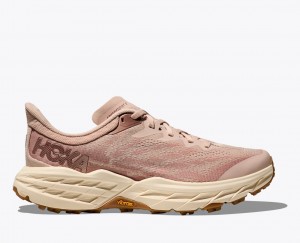 Beige HOKA Speedgoat 5 Women's Trail Running Shoes | 829753SVN