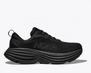 Black HOKA Bondi 8 Women's Running Shoes | 253491ACB