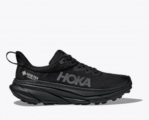 Black HOKA Challenger 7 GTX Men's Trail Running Shoes | 719650CRS