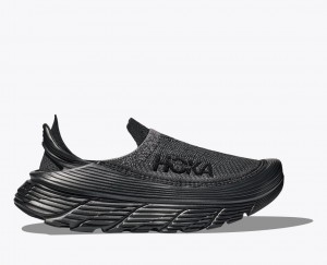 Black HOKA Restore TC Men's Walking Shoes | 628541TFO