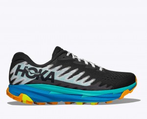 Black / Blue HOKA Torrent 3 Men's Trail Running Shoes | 801467TQE