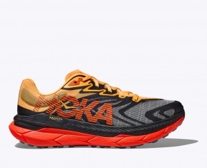 Black / Orange / Red HOKA Tecton X 2 Men's Trail Running Shoes | 456310XNB