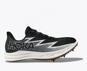 Black / White HOKA Crescendo MD Men's Track Spikes | 596328XCQ