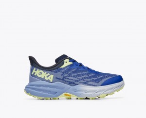 Blue / Light Blue HOKA Speedgoat 5 Women's Trail Running Shoes | 568149UWM