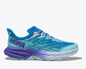 Blue / Purple HOKA Speedgoat 5 Women's Trail Running Shoes | 302189MNY