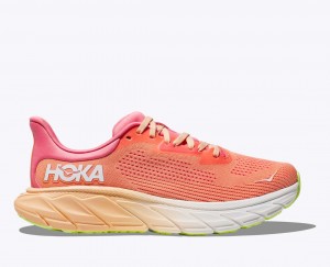 Coral HOKA Arahi 7 Women's Running Shoes | 957418EHB