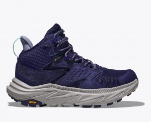 Dark Blue HOKA Anacapa 2 Mid GTX Women's Hiking Boots | 031264LZW