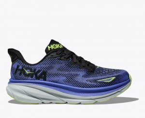 Dark Blue HOKA Clifton 9 Women's Running Shoes | 163540LDH