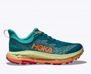 Dark Green / Green / Orange HOKA Mafate Speed 4 Men's Trail Running Shoes | 823547KAU