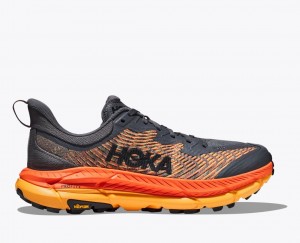 Dark Grey / Orange HOKA Mafate Speed 4 Men's Trail Running Shoes | 921306JDS