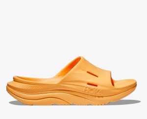 Dark Orange HOKA Ora Recovery 3 Men's Slide | 827495KMB