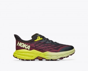 Dark Red / Black HOKA Speedgoat 5 Women's Trail Running Shoes | 617082HOF