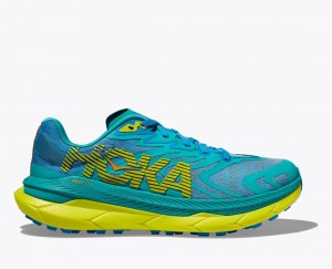 Dark Turquoise / Green HOKA Tecton X 2 Men's Trail Running Shoes | 024593GPC