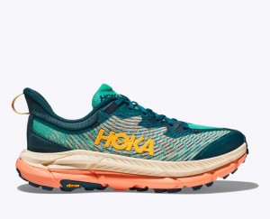 Dark Turquoise / Orange HOKA Mafate Speed 4 Women's Trail Running Shoes | 876350AJN