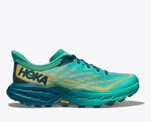 Deep Turquoise HOKA Speedgoat 5 Women's Trail Running Shoes | 852491RSX