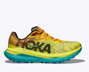 Green / Orange HOKA Tecton X 2 Men's Trail Running Shoes | 380927ZEN