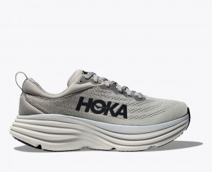 Grey HOKA Bondi 8 Men's Running Shoes | 261980FTN