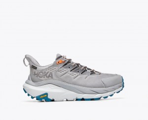 Grey HOKA Kaha 2 Low GTX Men's Hiking Shoes | 431687MDQ