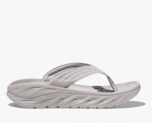 Grey HOKA ORA Recovery Men's Flip Flops | 097132YFA