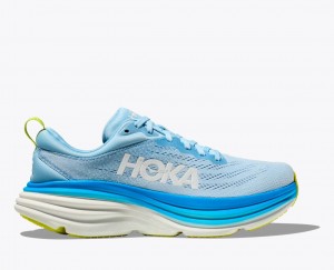 Light Blue HOKA Bondi 8 Men's Running Shoes | 473289ZWX