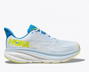 Light Blue HOKA Clifton 9 Men's Running Shoes | 952641VDK