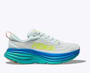 Light Blue / Blue HOKA Bondi 8 Men's Running Shoes | 296814FID