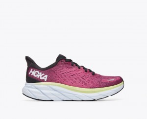 Light Burgundy HOKA Clifton 8 Women's Running Shoes | 391627VTG