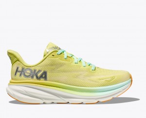 Light Green HOKA Clifton 9 Women's Running Shoes | 382061VIN