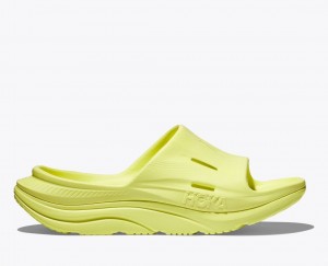 Light Green HOKA Ora Recovery 3 Men's Slide | 529681ALP