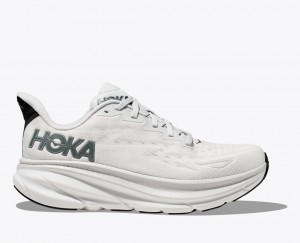 Light Grey HOKA Clifton 9 Men's Running Shoes | 521389GBD