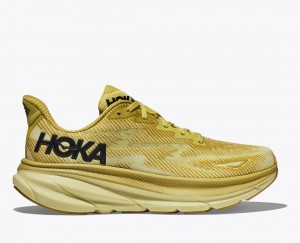 Light Khaki HOKA Clifton 9 Men's Running Shoes | 043281XYZ