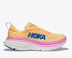 Light Orange / Pink HOKA Bondi 8 Women's Running Shoes | 162978DPW