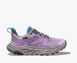 Light Purple HOKA Anacapa 2 Low GTX Kids' Hiking Shoes | 906145LUE