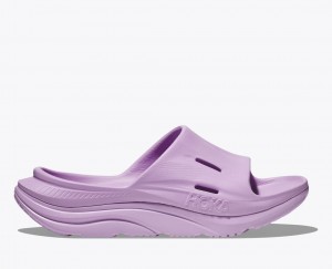 Light Purple HOKA Ora Recovery 3 Women's Slide | 410962JWH