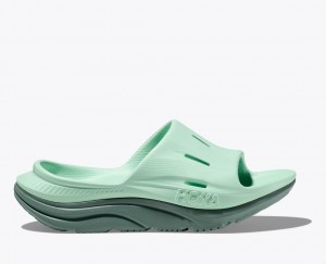 Mint HOKA Ora Recovery 3 Women's Slide | 592470JPZ