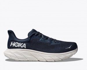 Navy / White HOKA Arahi 7 Men's Running Shoes | 725193OZJ