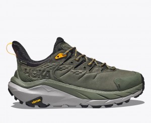 Olive HOKA Kaha 2 Low GTX Men's Hiking Shoes | 384620PYE