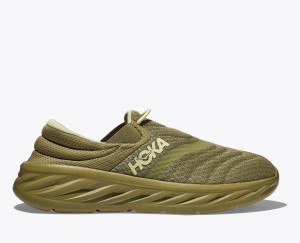 Olive HOKA Ora Recovery 2 Men's Slip On Shoes | 902835SRM