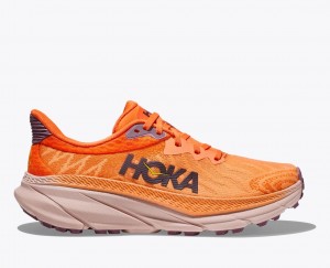 Orange HOKA Challenger 7 Women's Trail Running Shoes | 097365PMH