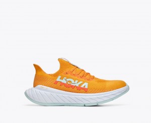 Orange / Coral HOKA Carbon X 3 Men's Running Shoes | 398750BXF