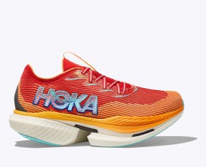 Orange / Red HOKA Cielo X1 Men's Running Shoes | 874360ZGW