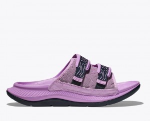 Pink HOKA Ora Luxe Men's Slide | 475021ZID