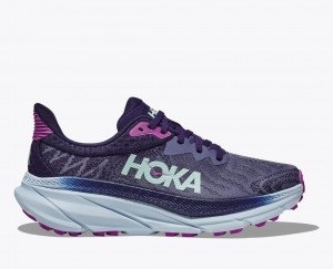 Purple HOKA Challenger 7 Women's Trail Running Shoes | 683714TBJ