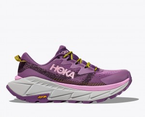 Purple HOKA Skyline-Float X Women's Hiking Shoes | 893541LWY