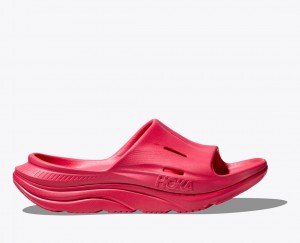 Red HOKA Ora Recovery 3 Women's Slide | 839526OHU