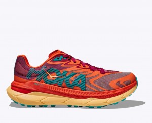 Red / Dark Red HOKA Tecton X 2 Men's Trail Running Shoes | 479218RSY