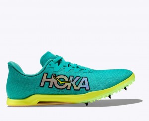 Turquoise HOKA Cielo X 2 MD Women's Track Spikes | 981504AET