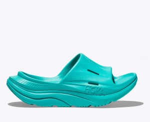 Turquoise HOKA Ora Recovery 3 Women's Slide | 835012UTM