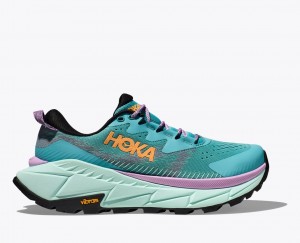 Turquoise HOKA Skyline-Float X Women's Hiking Shoes | 864105JEW