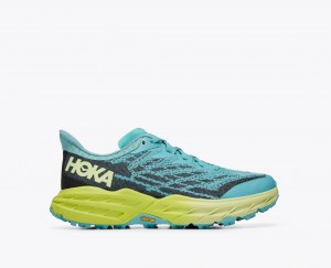 Turquoise / Navy HOKA Speedgoat 5 Women's Trail Running Shoes | 098263GXS